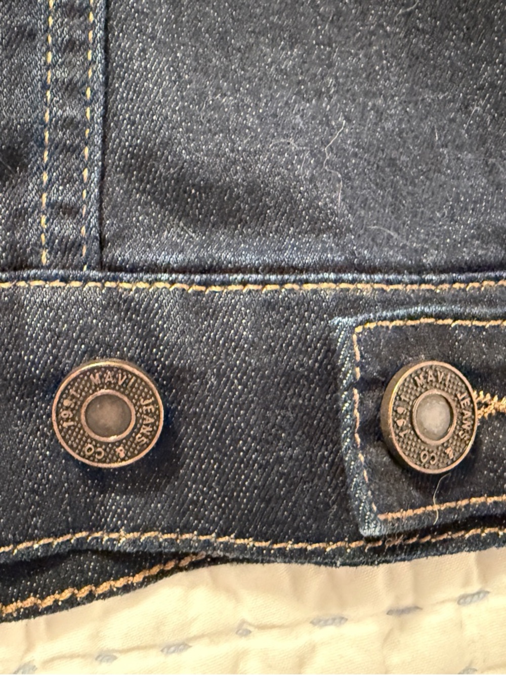 Mavi Dark Blue Denim Jacket - Women's Jean Jacket - Picture 7 of 7